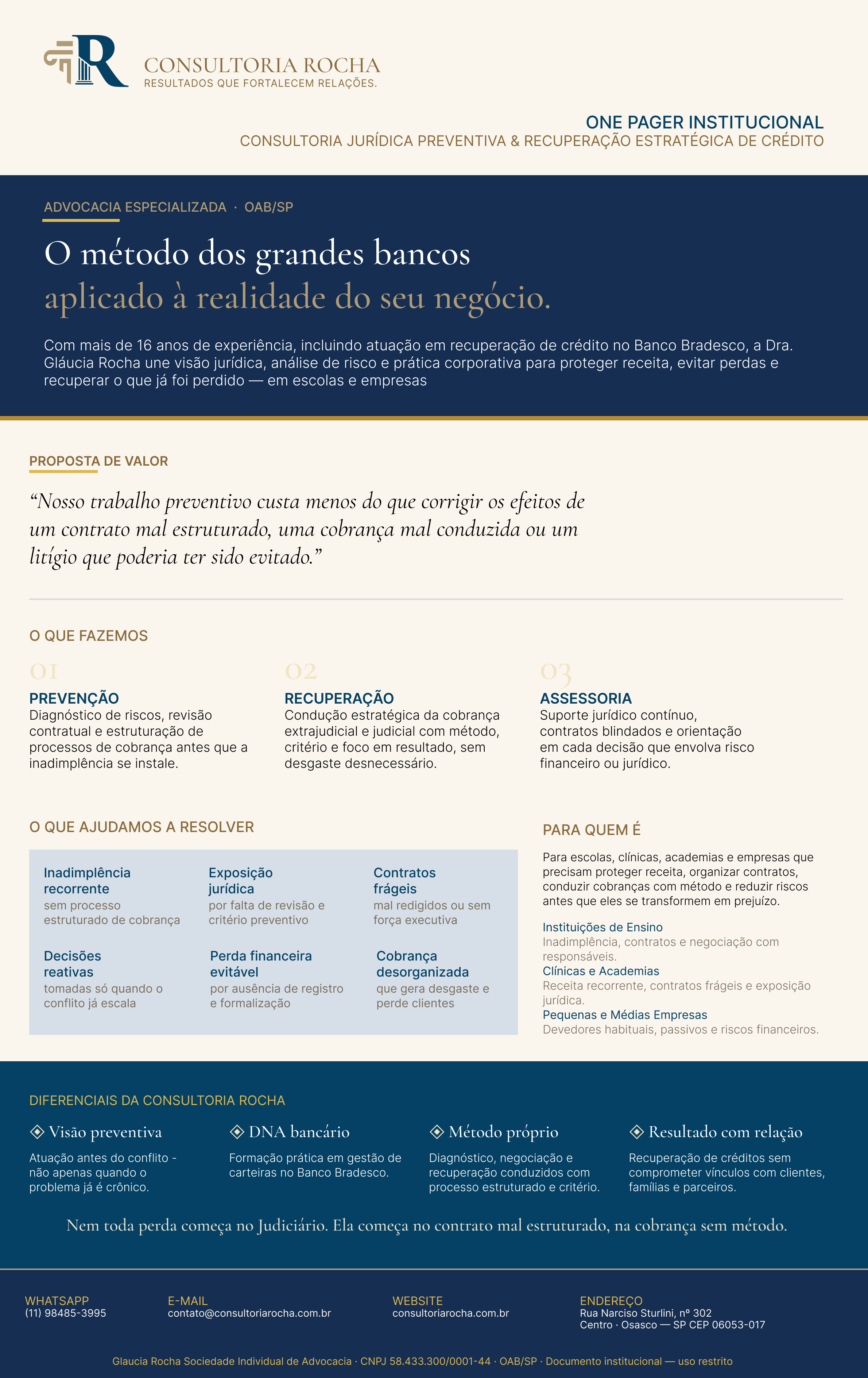 One-pager visual